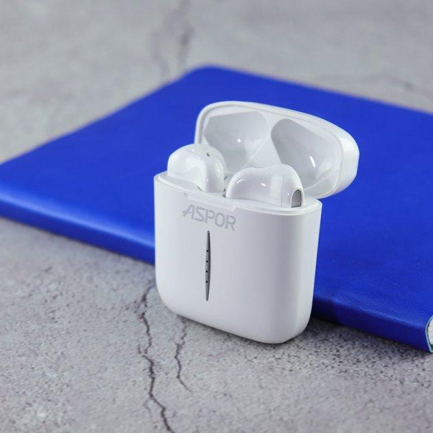 Навушники бездротові Aspor A605 Білий (1858272585) - фото 2 Навушники бездротові Aspor A605 Білий (1858272585) - фото 2