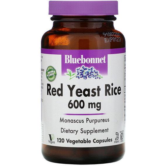 Червоний рис Bluebonnet Nutrition Red Yeast Rice 600 мг 120 Veg Caps