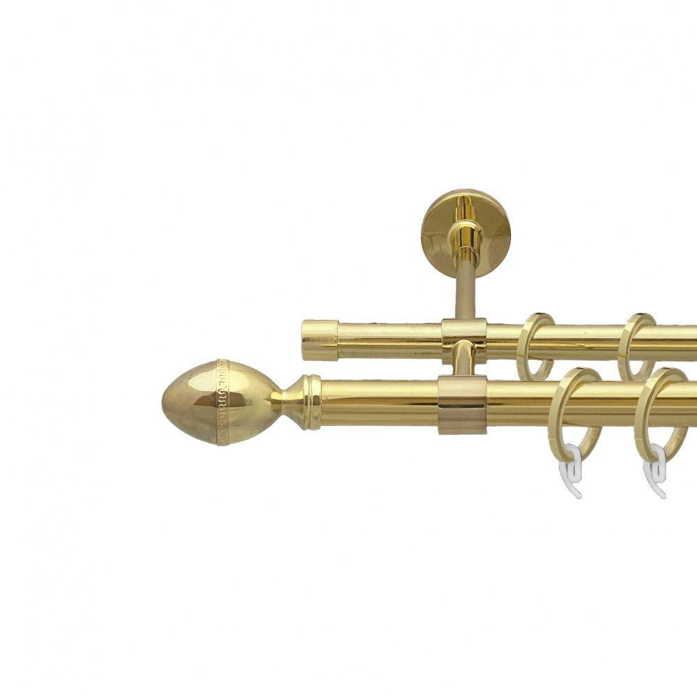 Карниз Orvit Фарже двухрядный гладкий 300 см Золотой (00-00009401)