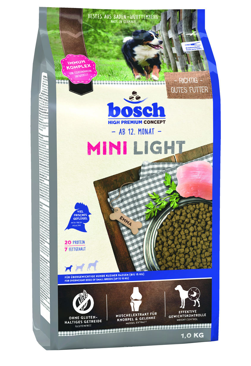 Сухой корм для собак Bosch Mini Light 1 кг