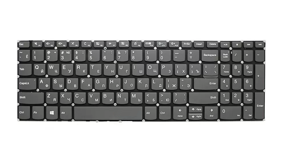 Клавиатура Lenovo для ноутбуков IdeaPad 3 15IGL05, 3 15ARE05, 3 15ADA05, V330-15, 330S-15, S340-15, S540-15 без подсветки (10049)
