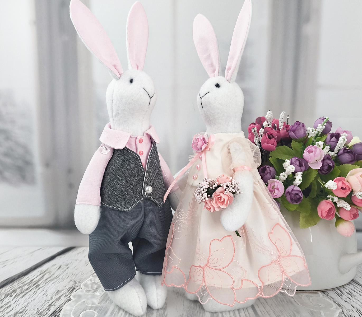 Кукла интерьерная Кролики праздничные (2630960931)