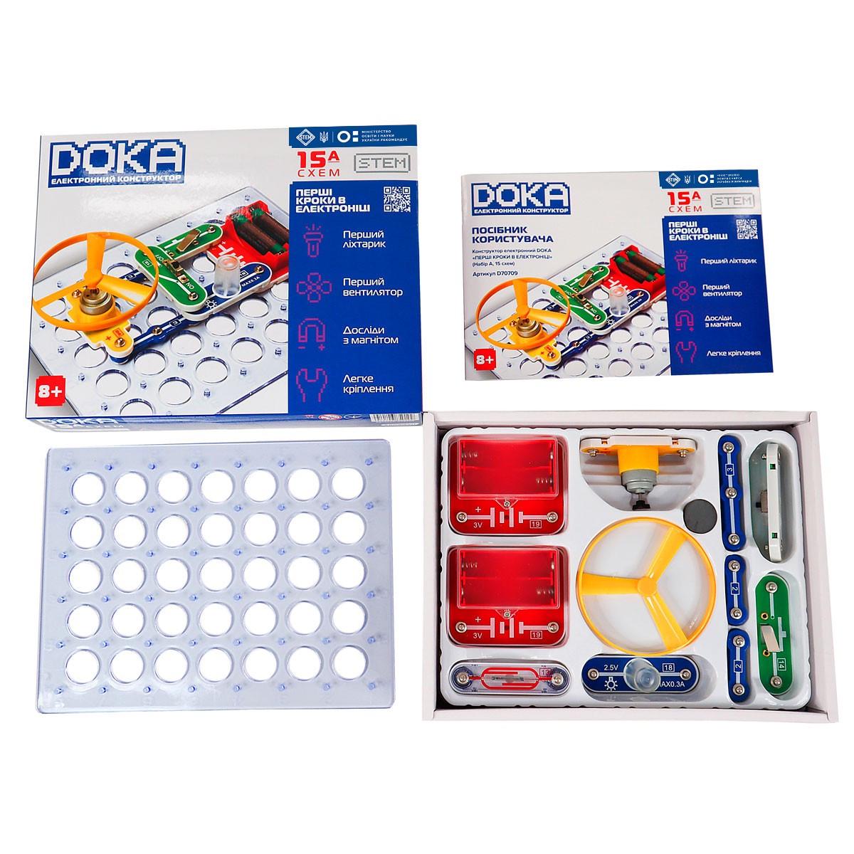 Конструктор электронный DOKA Первые шаги в электронике (А) - фото 5 Конструктор электронный DOKA Первые шаги в электронике (А) - фото 5