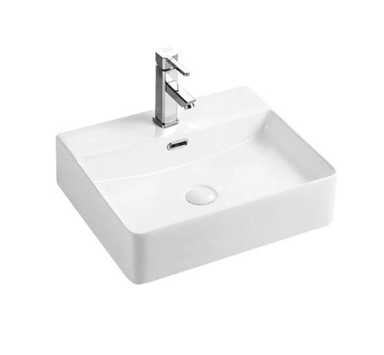 Раковина накладная MIXXUS Premium Quadro-0201 с переливом (MP6478)