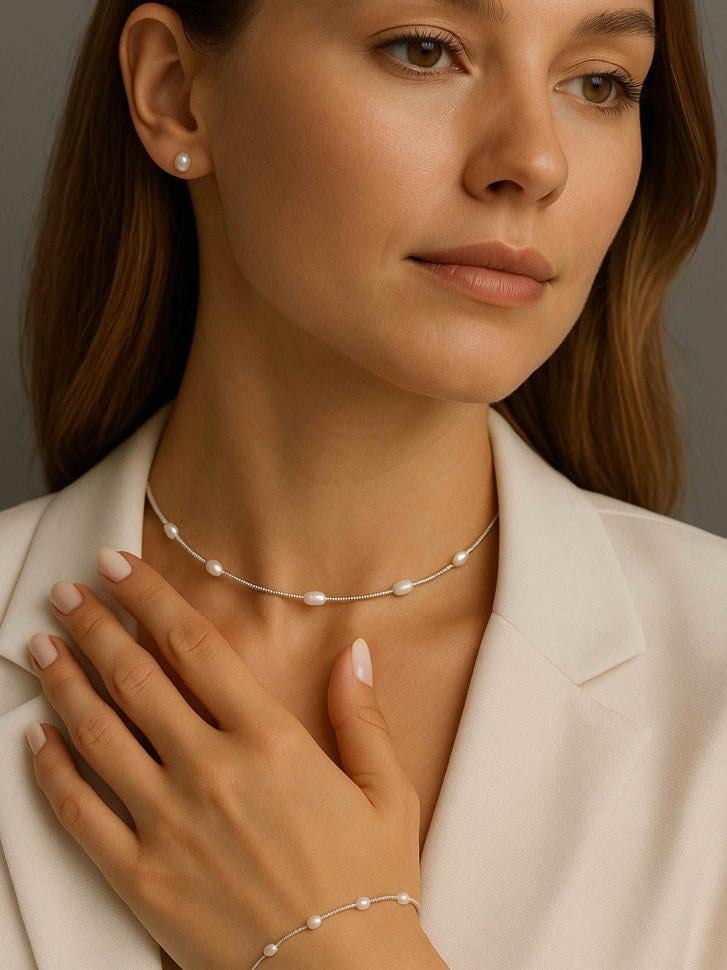 Чокер LeBijou з японського бісеру та перлинок (5427)