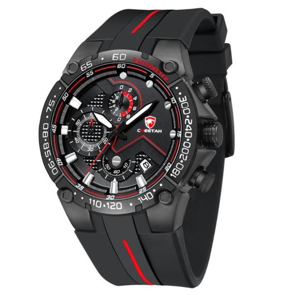 Наручные часы Cheetah Racer с каучуковым ремешком и хронографом (1228748914)