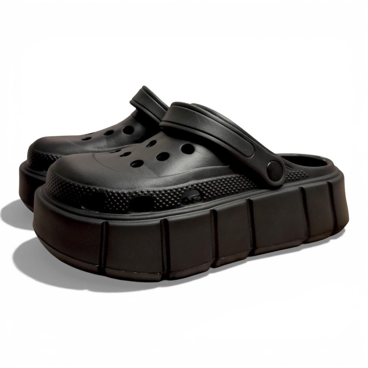 Сабо женские Progres на платформе р. 37 23 см Черный (2898582455)