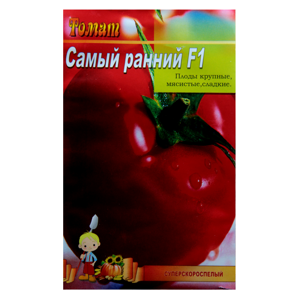 Семена томата Самый ранний F1 красный суперспелый 2 г (22853) Семена томата Самый ранний F1 красный суперспелый 2 г (22853)