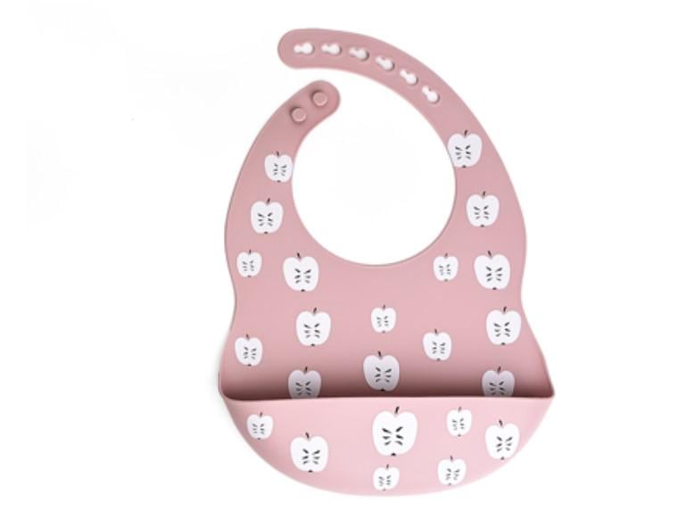 Слюнявчик силиконовый с рисунком и карманом 29х21 см (AN012728)