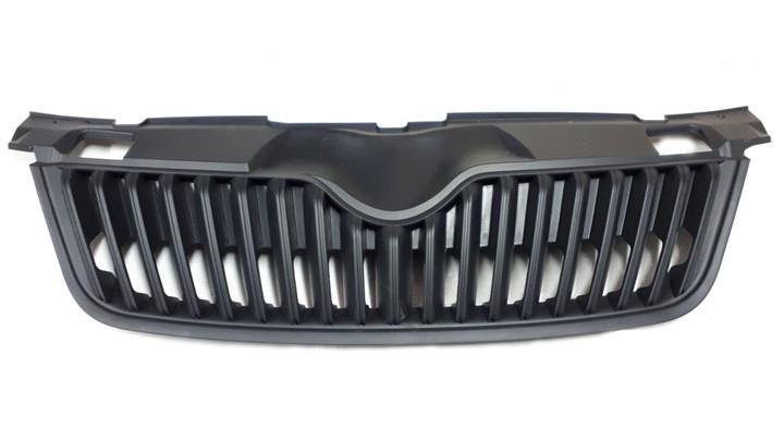 Решетка радиатора Skoda Fabia/Roomster 2010-2014 без эмблемы (5J0853668B9B9)