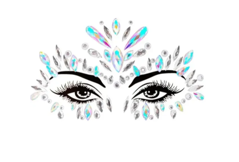 Стрази наклейки на обличчя та тіло One size Різнокольоровий (9088/53) Стрази наклейки на обличчя та тіло One size Різнокольоровий (9088/53)