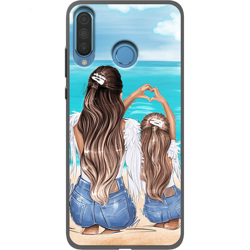 Чехол Boxface Huawei P30 Lite Family Vacation Черный силикон (36871-up2380-37511)