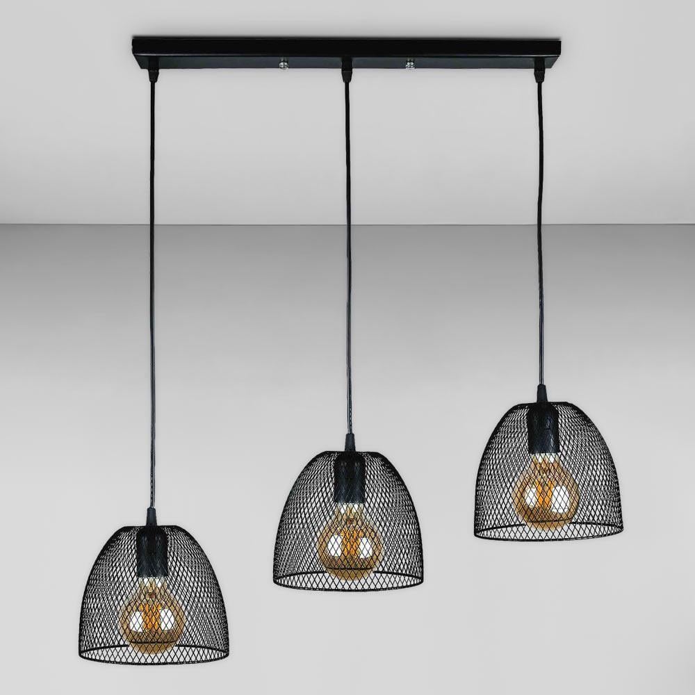 Люстра подвесная лофт Light House LS-18454F-3 BK 500 Черный