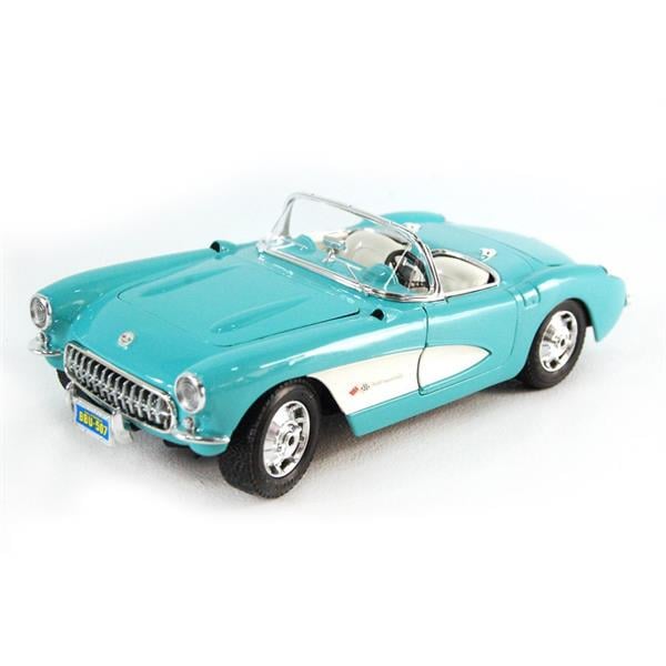 Автомодель Maisto 1957 Chevrolet Corvette 1:24 Блакитний (31275 lt. blue)