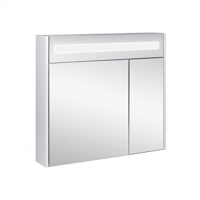 Зеркальный шкаф подвесной Q-tap Robin 800х730х145 White с LED-подсветкой QT1377ZP8001W Зеркальный шкаф подвесной Q-tap Robin 800х730х145 White с LED-подсветкой QT1377ZP8001W