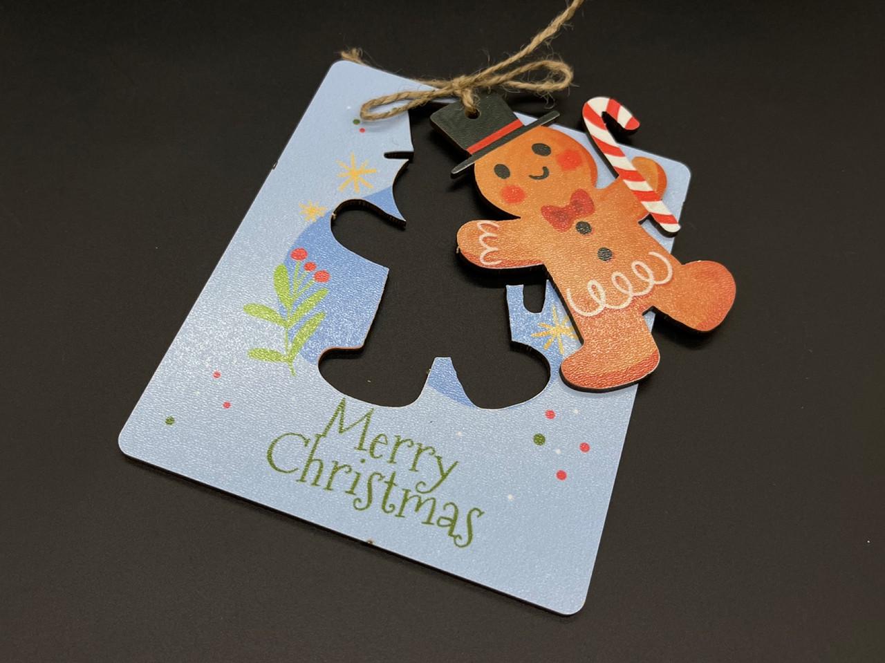 Новорічна ялинкова іграшка на планшетці Пряничний чоловічок з підвіскою 14х12 см (1490392042) Новорічна ялинкова іграшка на планшетці Пряничний чоловічок з підвіскою 14х12 см (1490392042)