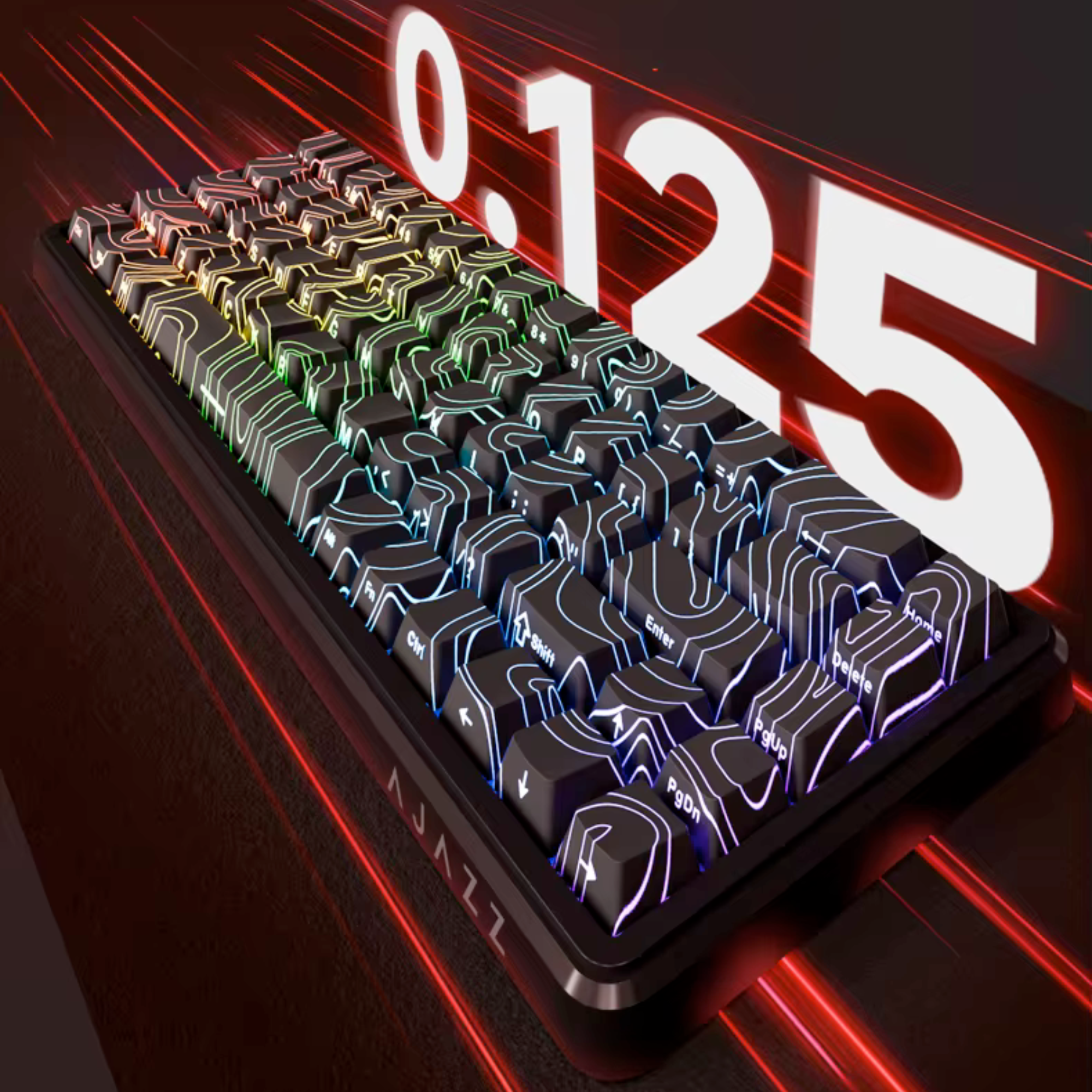 Клавіатура на магнітних перемикачах AJAZZ AK680 MAX HE механічна з підсвічуванням RGB White/Blue (24405911) - фото 7 Клавіатура на магнітних перемикачах AJAZZ AK680 MAX HE механічна з підсвічуванням RGB White/Blue (24405911) - фото 7