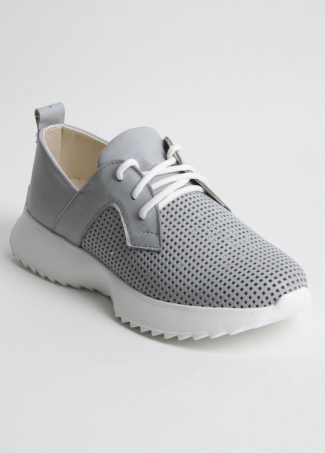 Кроссовки женские кожаные Fashion 805-4 р. 41 Серый (340424_41)