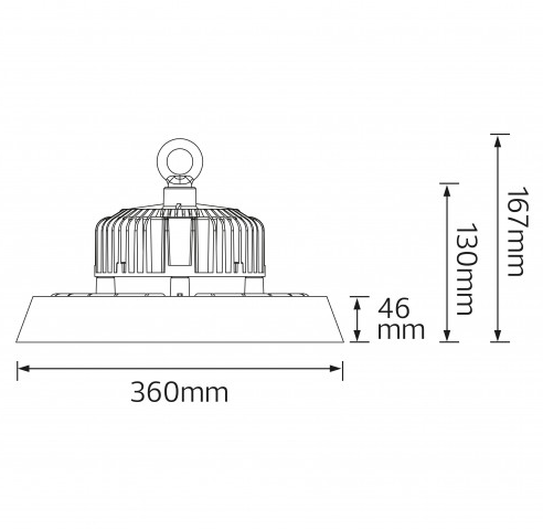 Светильник STANDART HIGH BAY LED 200 Вт 30000lm 6400К (s170019) - фото 2