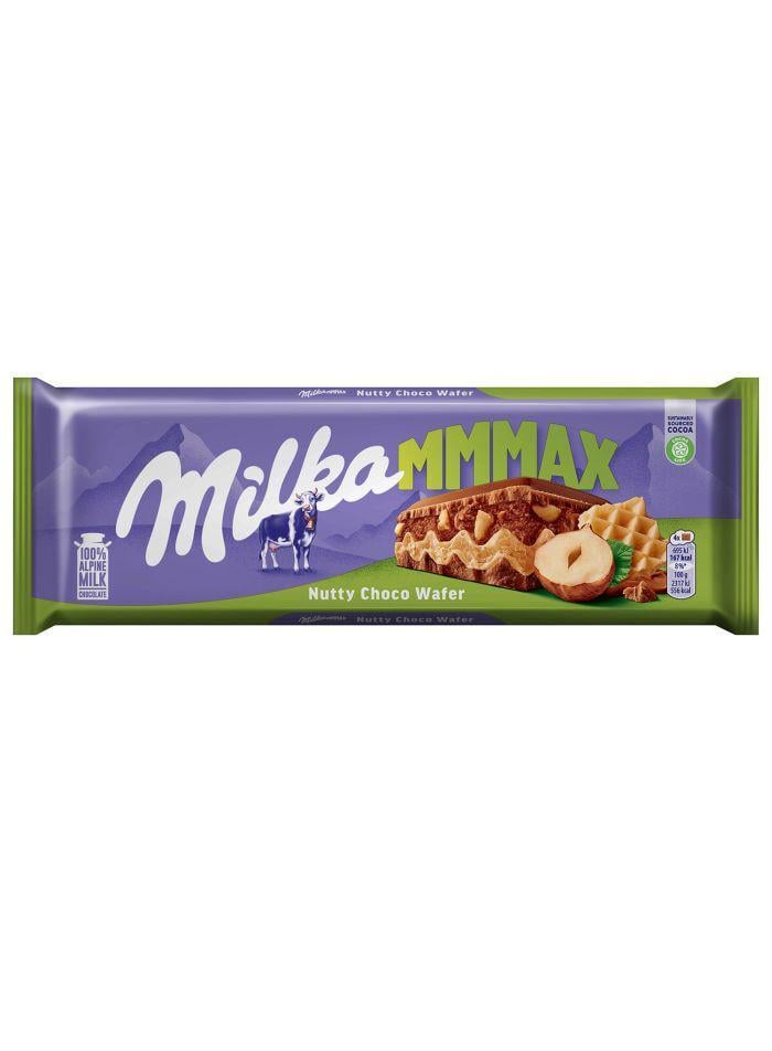 Молочный шоколад Milka Nutty Choco Wafer с фундуком и вафлей 270 г Молочный шоколад Milka Nutty Choco Wafer с фундуком и вафлей 270 г