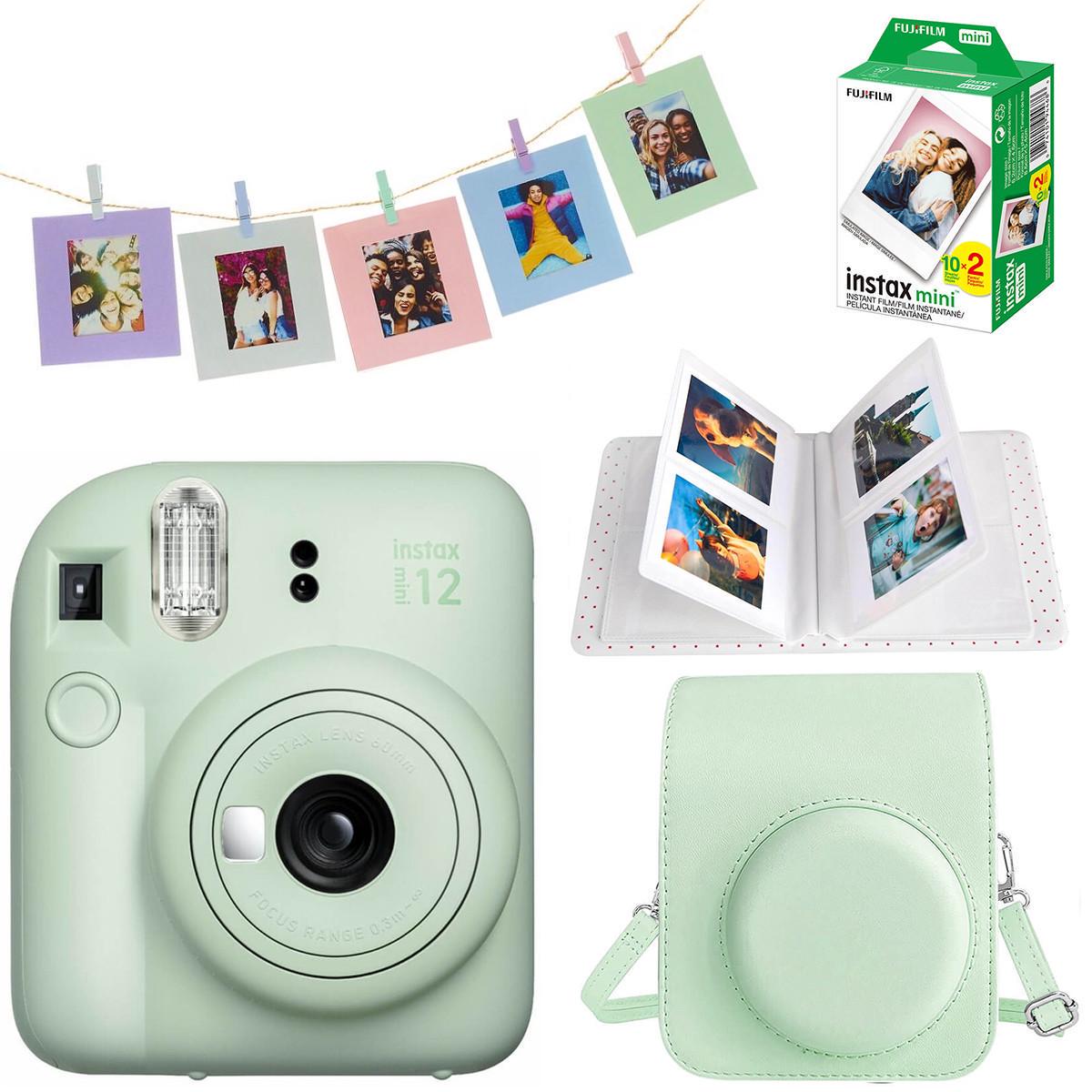 Подарочный набор Fujifilm Instax Mini 12 фотобумага 20 шт./чехол/фотоальбом 64 фото/рамка