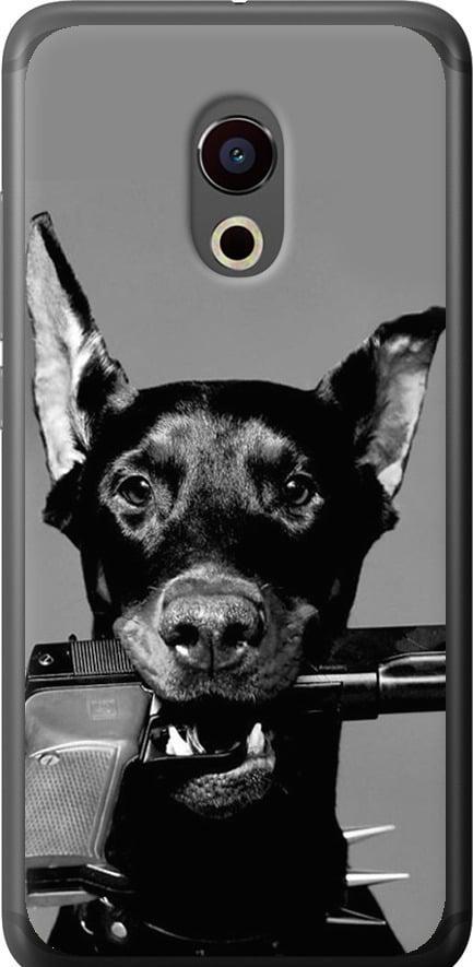 Чехол на Meizu Pro 6 Доберман (2745t-293-42517)