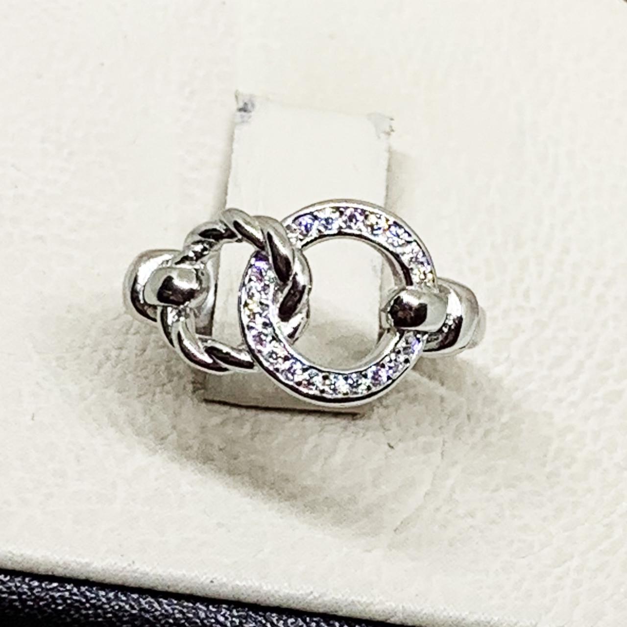 Кольцо серебряное с кубическим цирконием 2,83 г р. 16,5 (1682000024)