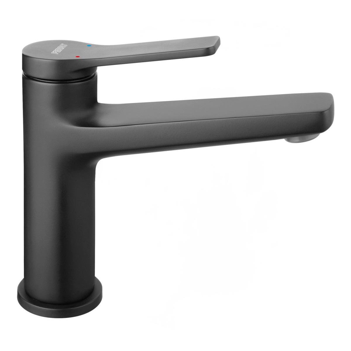 Смеситель для умывальника Ferro Stratos BSC2BL однорычажный Черный (174820)