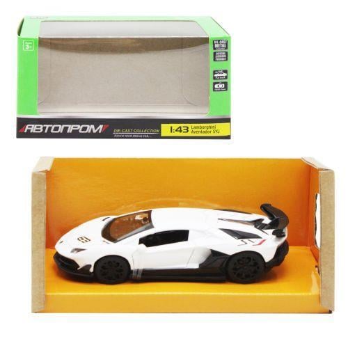 Іграшкова машинка металева Lamborghini Aventador SVJ Білий (2987459389)