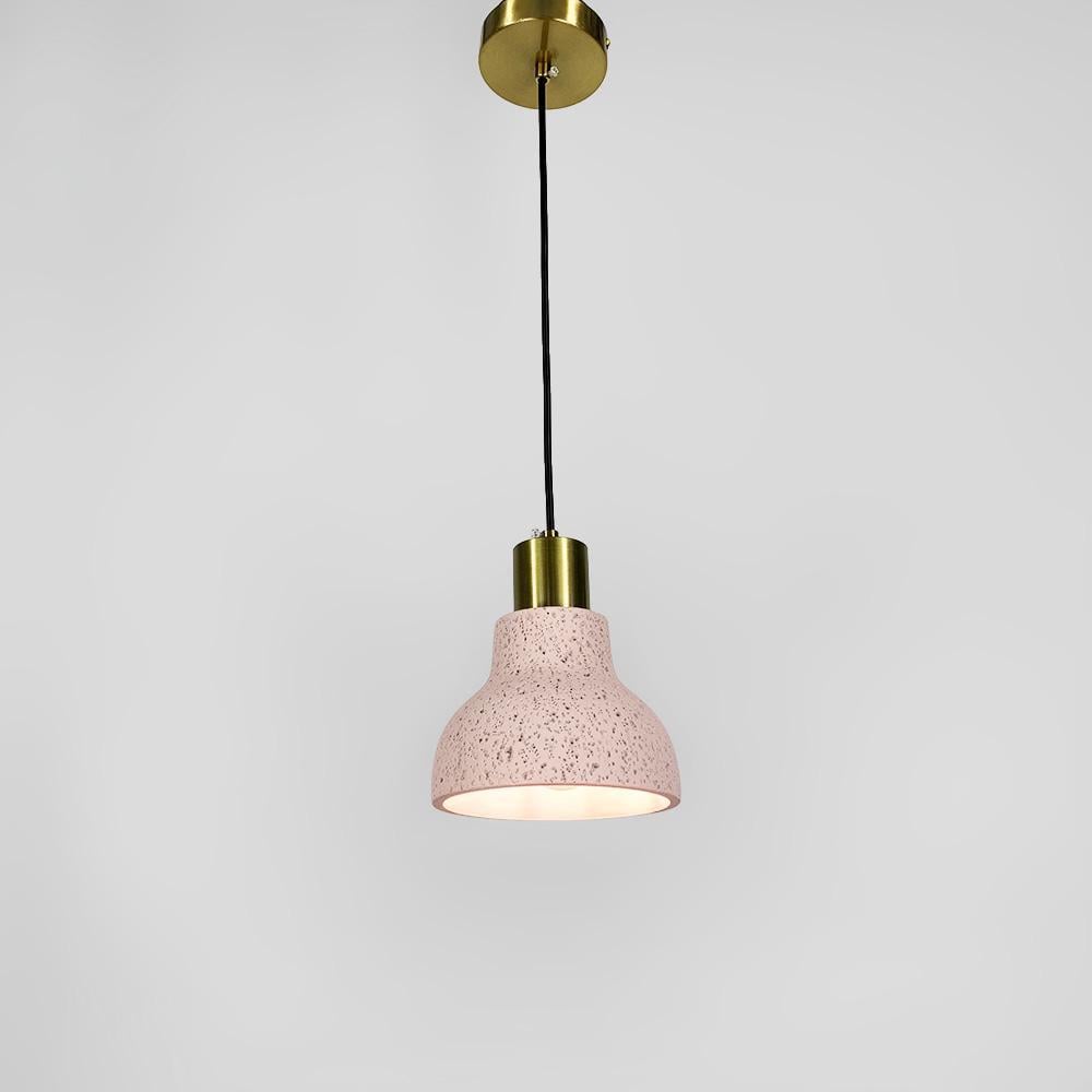Подвес Line.F MJ 167/1 RED Terrazzo Toco с розовым бетонным плафоном в стиле Ар-деко (3255_6535)