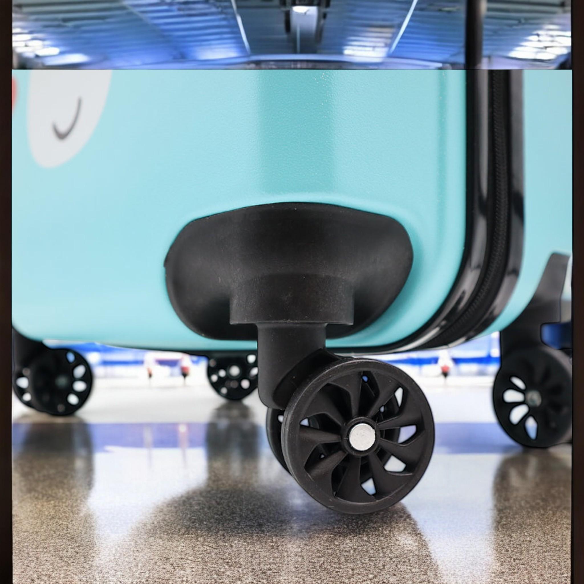 Валіза дитяча H&H Minty Bunny ABS-пластик на 4 коліщатках з кодовим замком 35 л (S_F-3) - фото 6