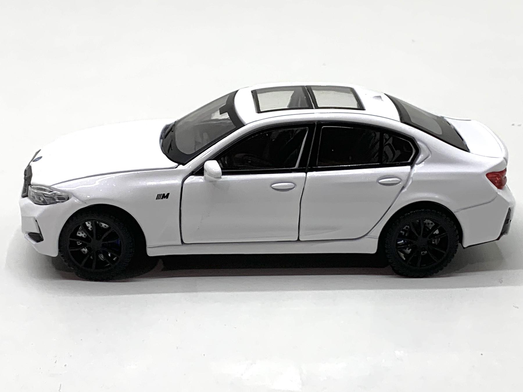 Машина TK Union Group BMW M3 металлопластик 1:32 звук/свет/инерция Белый (ТК-10105) - фото 5