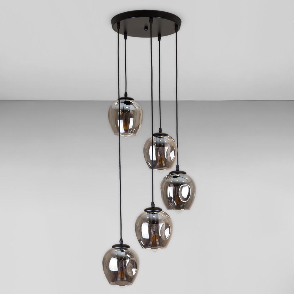 Люстра подвесная лофт Light House LS-17191F-5 BK/BK 300 Черный