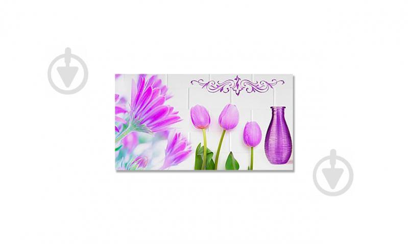 Наклейка виниловая на стол Zatarga  "Вазы и Тюльпаны" 650х1200 мм (Z181319/1st)