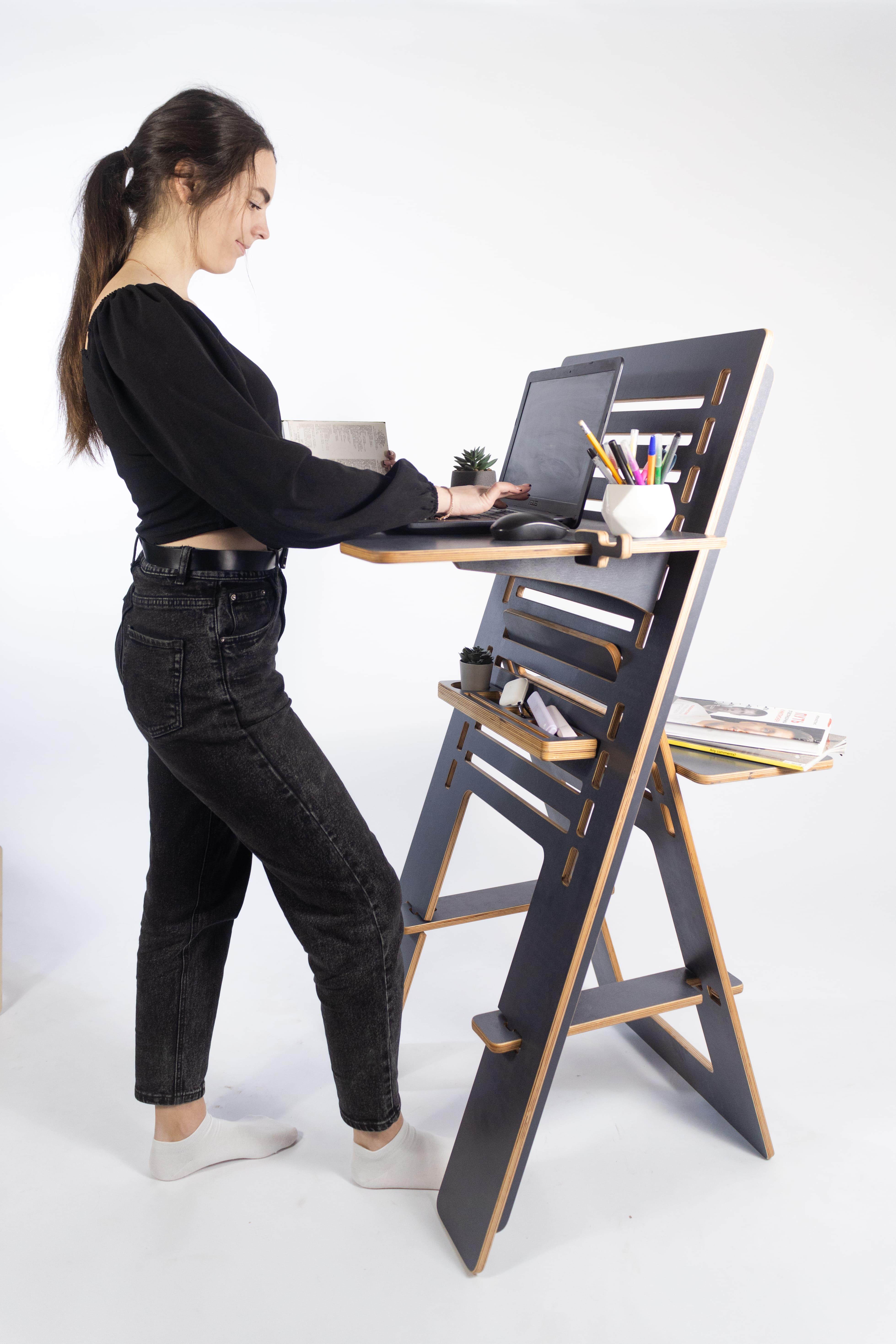 Стіл для роботи стоячи та сидячи Otaman Desk Artist з покриттям Гранітний - фото 8 Стіл для роботи стоячи та сидячи Otaman Desk Artist з покриттям Гранітний - фото 8