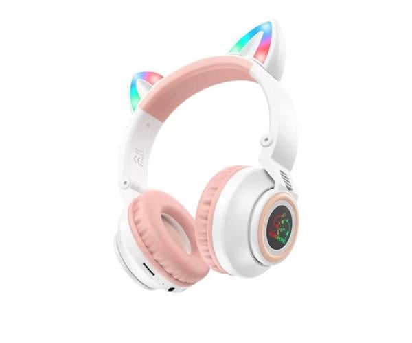 Наушники-гарнитура полноразмерные Borofone BO18 Bluetooth 400 mAh White Наушники-гарнитура полноразмерные Borofone BO18 Bluetooth 400 mAh White