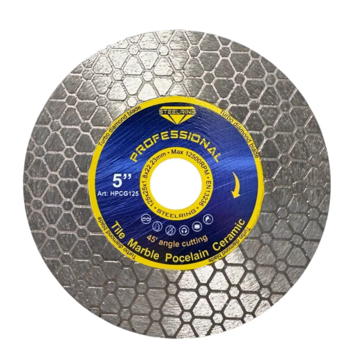 Диск алмазний шліфувальний STEELRING PROFESSIONAL 125x1,8 мм