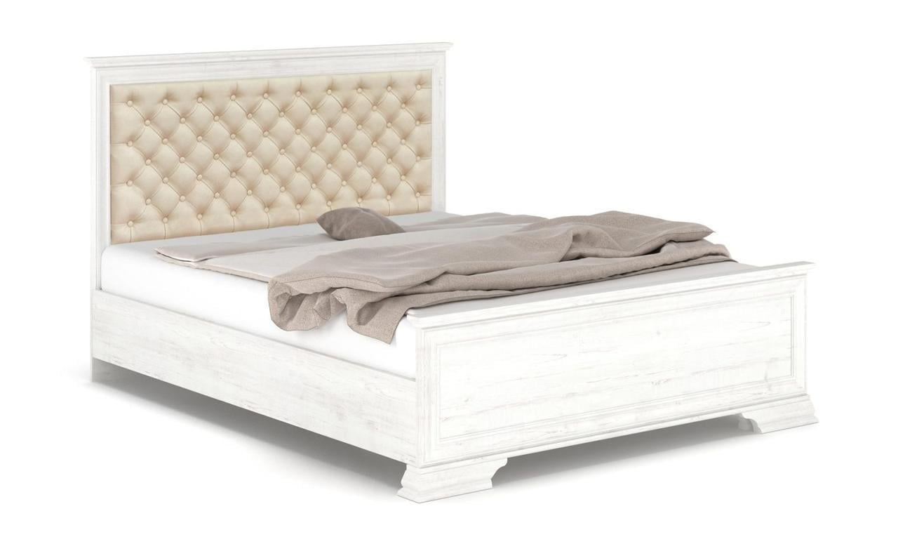 Ліжко Мебель-Сервіс Ірис з м'яким бильцем та ламелями 160х200 см Андерсон пайн (27281624)