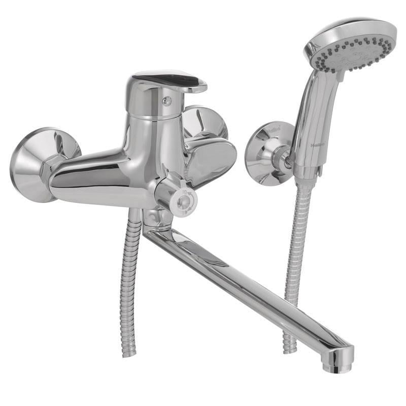 Смеситель для ванны Haiba Magic 006 с черной ручкой (HB0674) Смеситель для ванны Haiba Magic 006 с черной ручкой (HB0674)