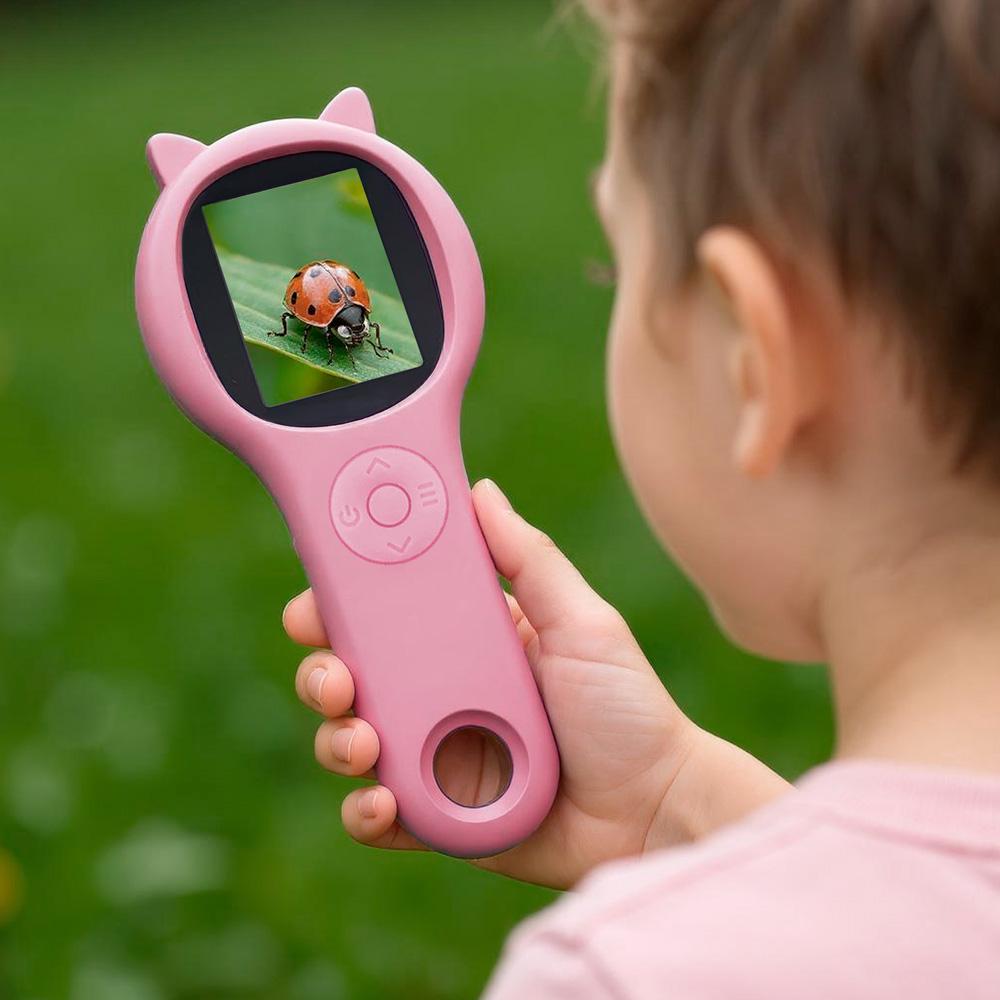 Мікроскоп цифровий дитячий LOSSO з підсвічуванням і лупою Рожевий (526611064) - фото 3 Мікроскоп цифровий дитячий LOSSO з підсвічуванням і лупою Рожевий (526611064) - фото 3