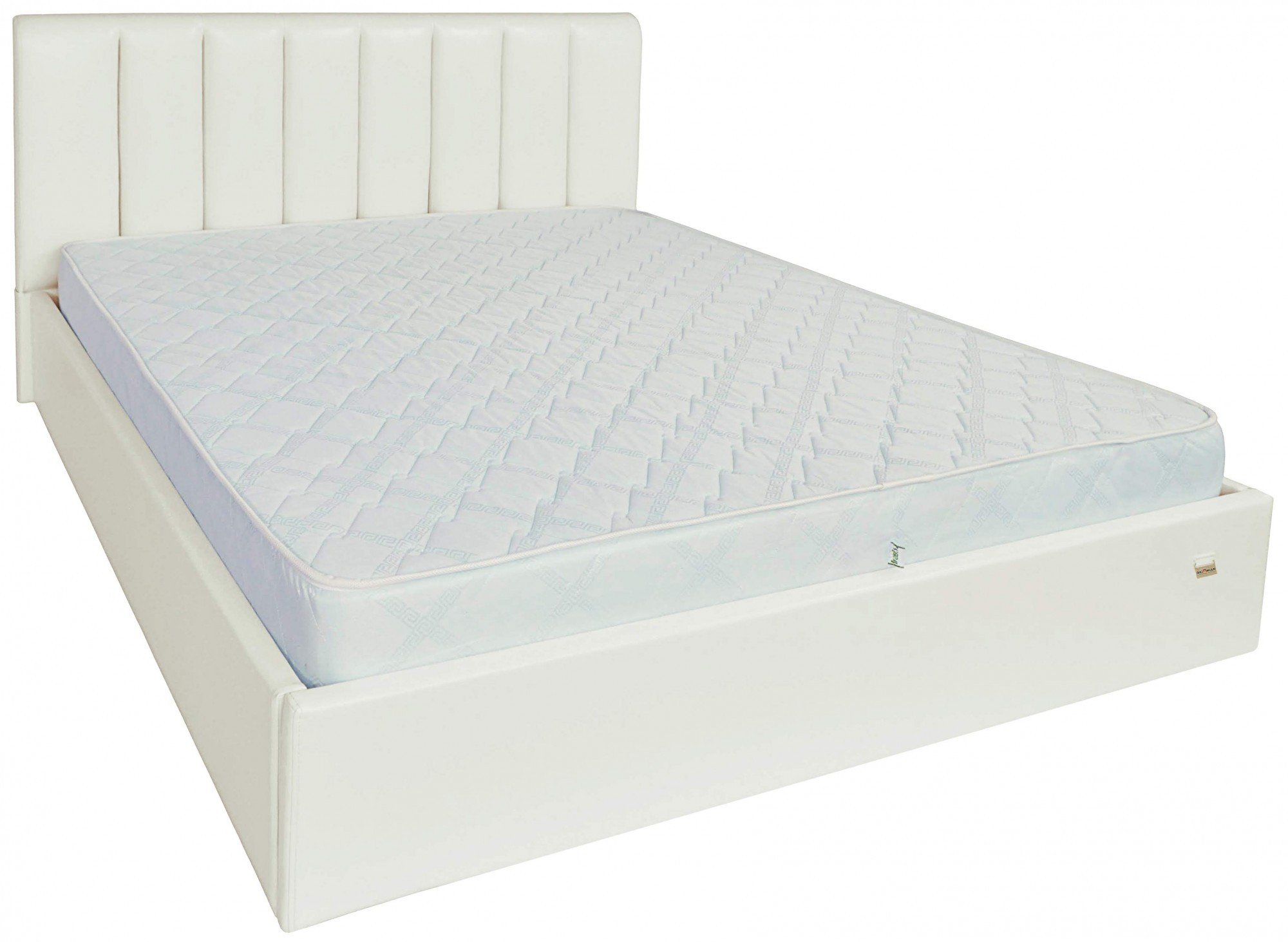 Ліжко з підйомним механізмом двоспальне Sanam Comfort Лаки White 160х200 см Білий