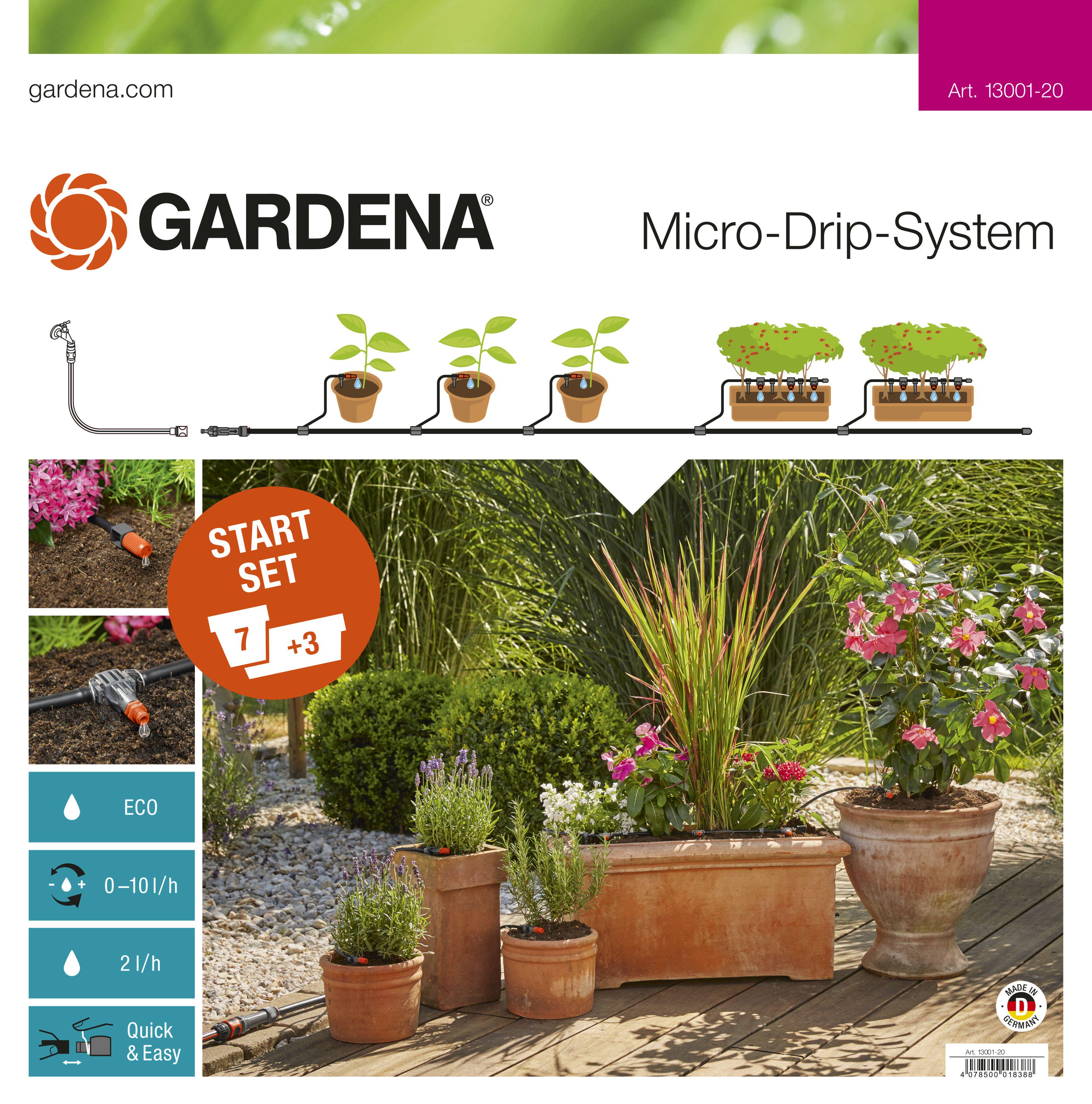 Капельный полив для цветочных горшков или вазонов Gardena Micro-Drip-System Starter Set M (13001-20) - фото 3