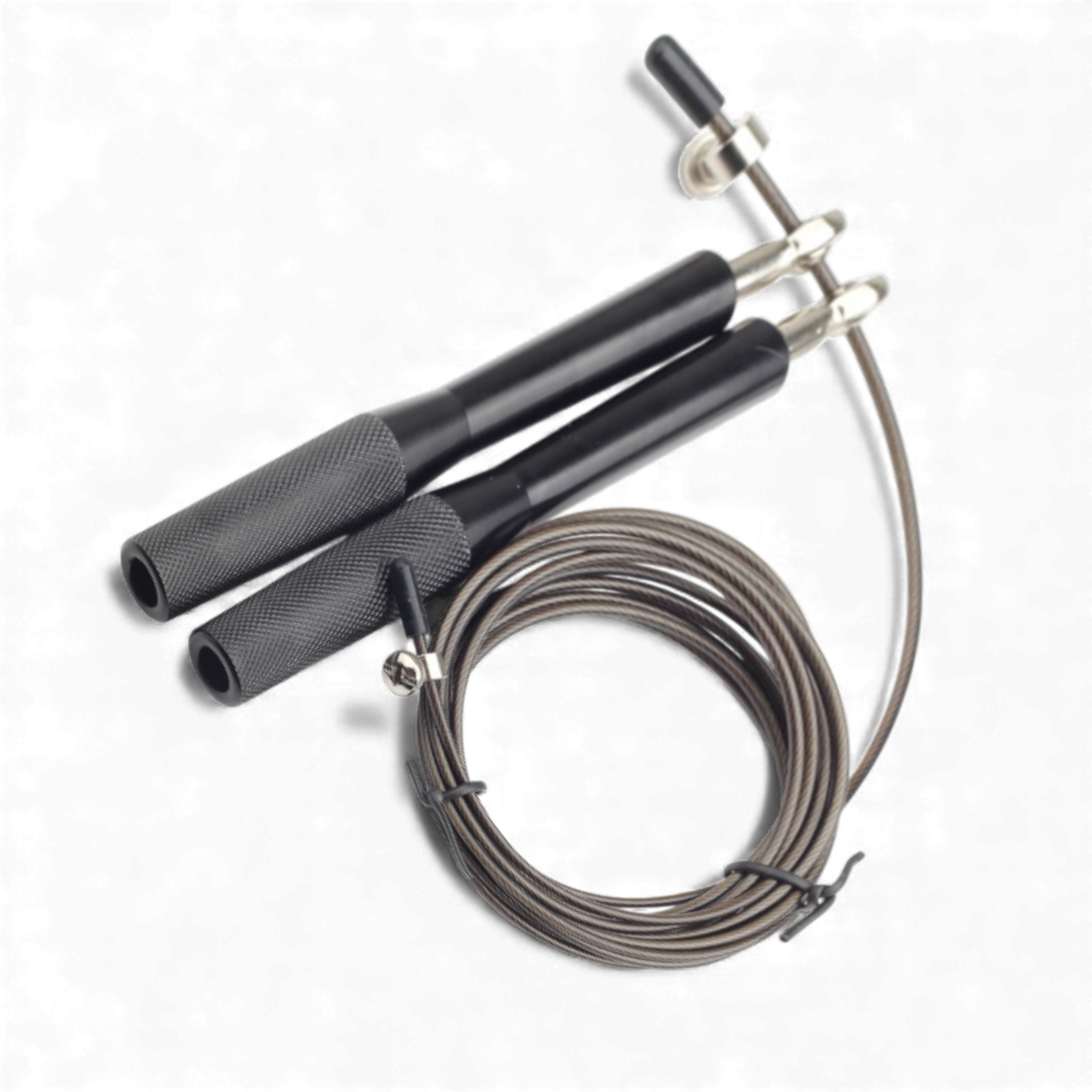 Скакалка спортивная скоростная с металлическим тросом подшипником регулировкой длины Черный