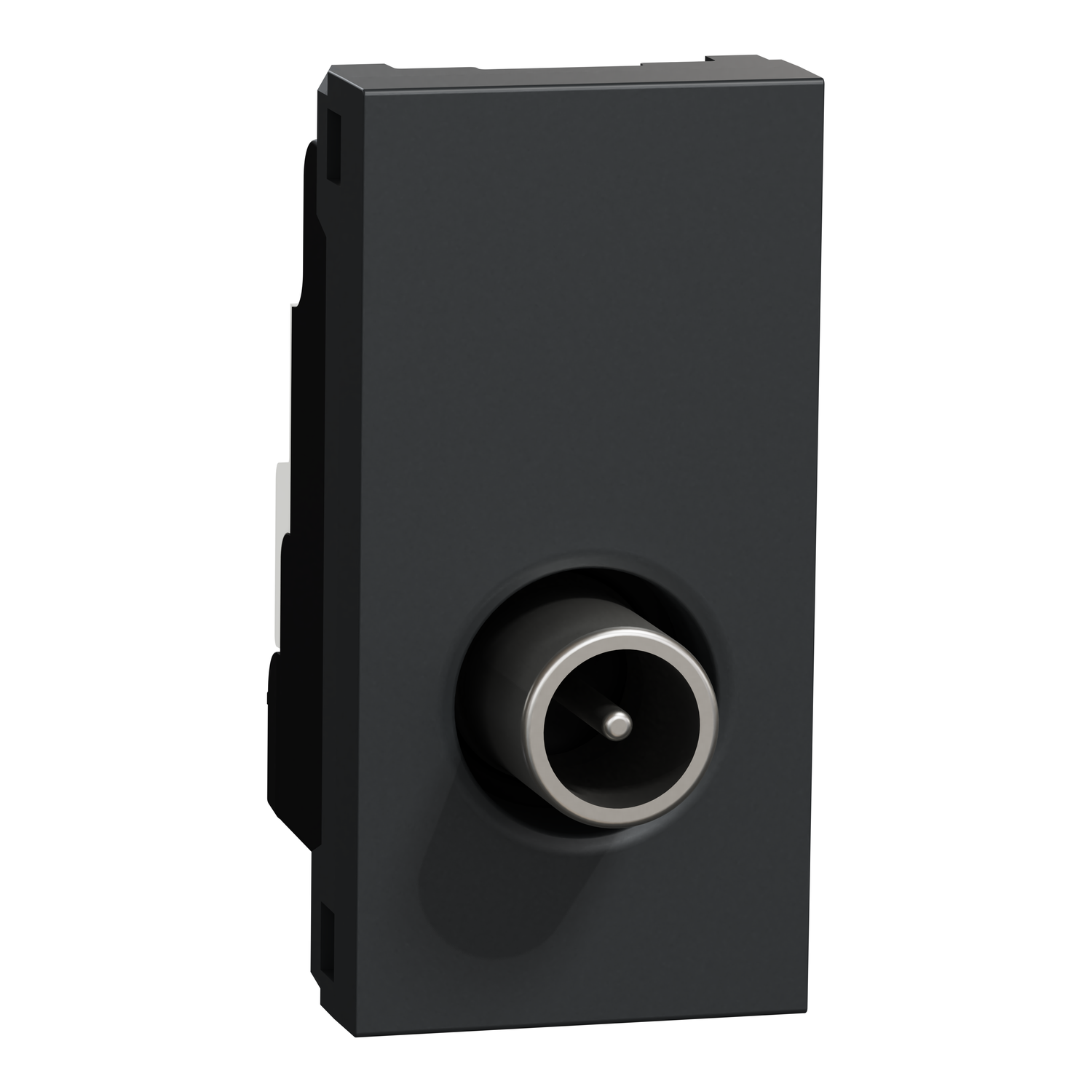 Розетка Schneider Electric TV индивидуальная 1 модуль Unica Антрацит (NU346154)