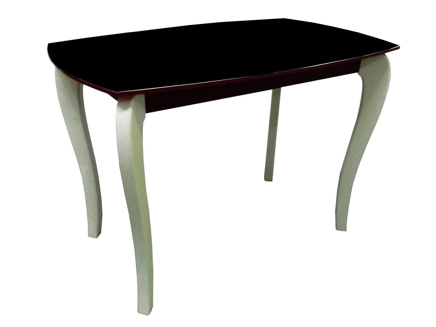 Обеденный стол Glass Antonik Класик-2 1100х700х750 мм с заливкой 8022 Белый (4481802203)