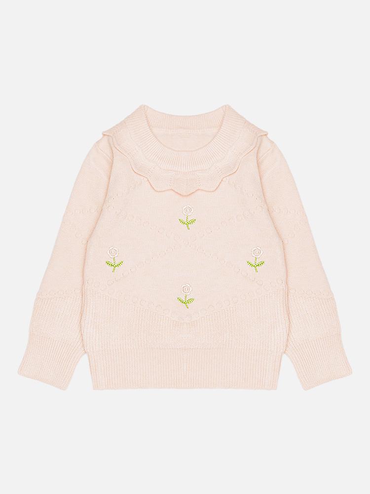 Джемпер для девочки ЦБ-00221350 80 см Персиковый (28575537)