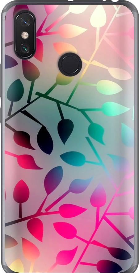 Чехол на Xiaomi Mi Max 3 Листья (2235u-1534-42517)