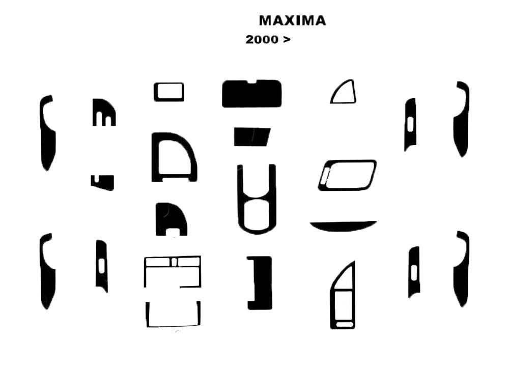 Накладки на панель Meric для Nissan Maxima 2000-2004 37937 Накладки на панель Meric для Nissan Maxima 2000-2004 37937