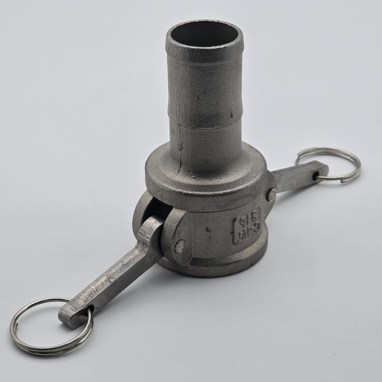 Муфта камлок тип C C125 1 1/4" с хвостовиком елка/под шланг Ø32 мм нержавеющая сталь AISI 316 (502222020)
