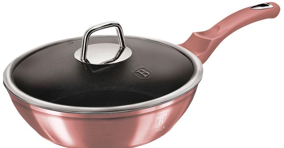 Сковорода Berlinger Haus I-Rose BH6026 24 см Коричневий (13906)